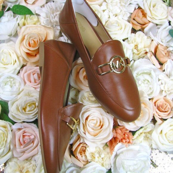 NIB Michael Kors leather loafers 8 "Tracee" - Picture 1 of 7